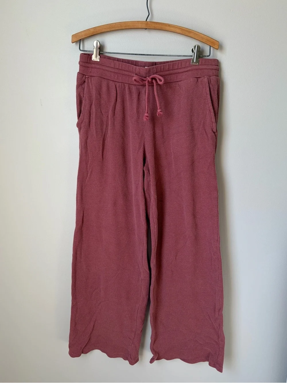 Lou & Grey Waffle Knit Matching Loungewear Set Pink